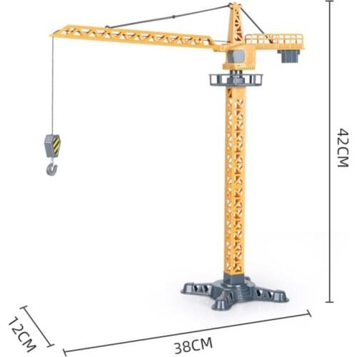 Children construction Engineering vehicle toy set big Tower crane toy car large excavator Hoist