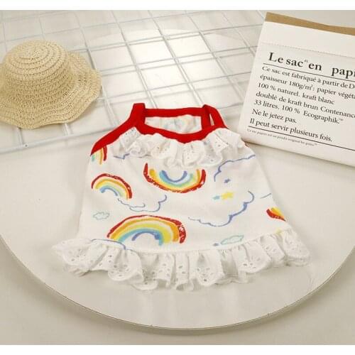 Pet Summer Clothes Cute Dog Dress Cat Puppy Yorkshire maltese Pomeranian Bichon Poodle Schnauzer Pug French Bulldog Clothing