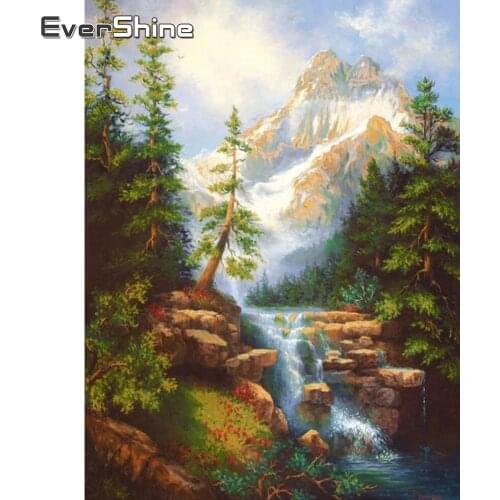 EverShine Diamond Painting Landscape Full Drill Square Diamond Embroidery Mountain Mosaic 5D DIY Rhinestones Handmade Hobby