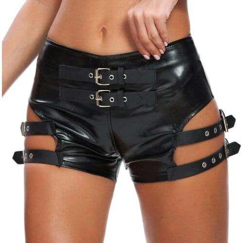Full Of Happiness Valley Women's Leather Shorts