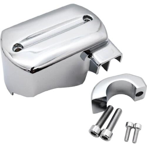 Chrome Motorcycle Brake Master Cylinder Cover For Yamaha V-Star XVS 650 1998-2007, VStar 1100 1999 2000 2001 2002-2007 Reservoir