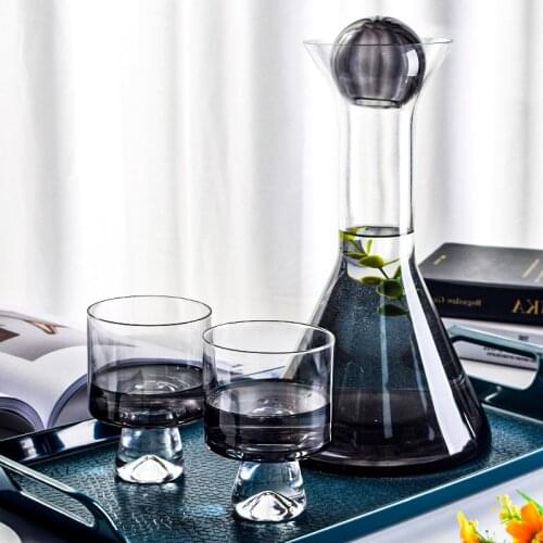 Crystal glass jug home wine decanter iceberg wine glass Glass Water Jar