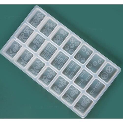Chinese Mahjong New Crystal Mold Machine Silicone Mold Mahjong Machine Cover Three Kinds of Packages to Choose from T84A