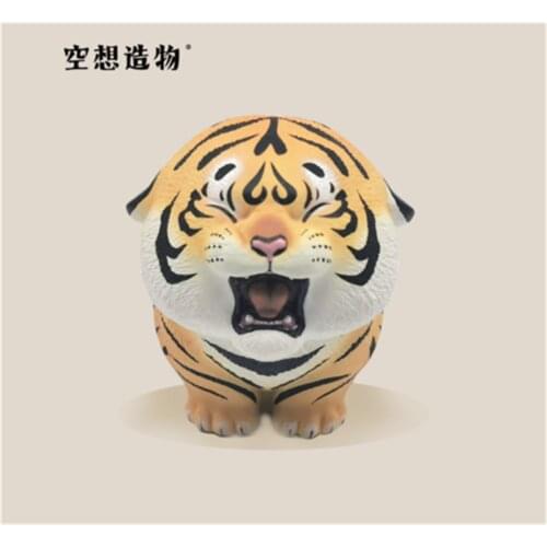 Tiger Cub Calling MA Model Cute Animal Figure Collector Decor Kids Gift Toy Crafts Souvenirs Simulation Ornaments Healing System