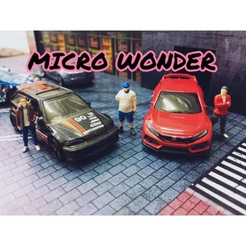 TM Model 1/64 Scale Figure Model For Dieast Car Scene Display Show Box (Model Car Not included)