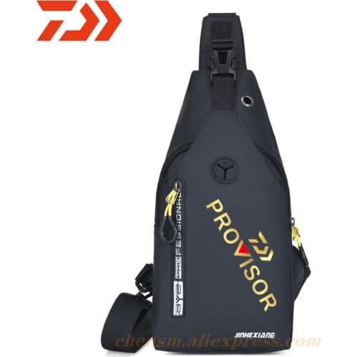 2021 Daiwa Men Single Shoulder Fishing Bags Waterproof Leisure Multi Function Daiwa Camouflage Backpacks Fishing Gear Kit Bags