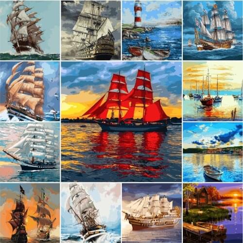 Paint girl Paintings By Numbers Landscapes