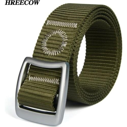 Mens Canvas Belt For Jeans Luxury Fashion Men Belts Black Green Male Wide Waist Belt Cinturon Hombre Lona Cinto