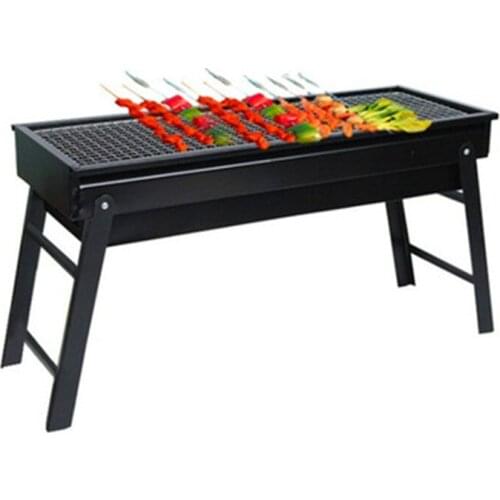 Foldable BBQ Grill Outdoor Household Portable Charcoal Oven Barbecue Skewers Barbecue Grill Tools
