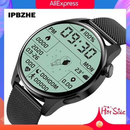 IPbzhe Smart Watch Men Thermometer ECG Blood Pressure Smart Watch IP68 Waterproof Smartwatch Reloj Inteligente For Huawei Xiaomi