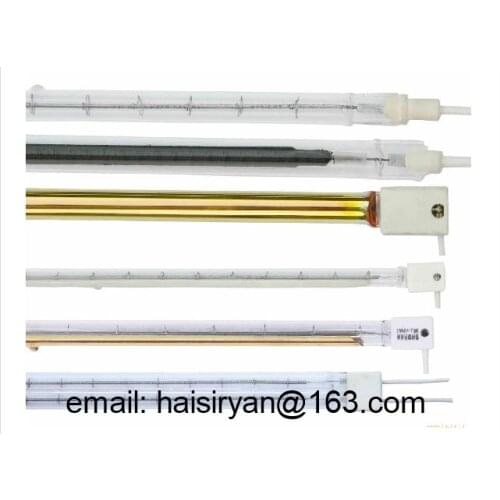 Medium wave IR emitter halogen bulb radiant tube heater quartz heating element infrared lamp price