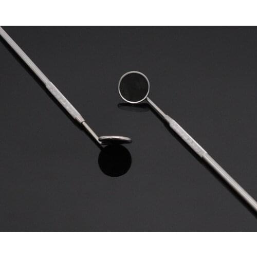 Dental Checking Mirror Instruments Stainless Steel Mouth Tools Checking Eyelash For Dentist Lab Equipment