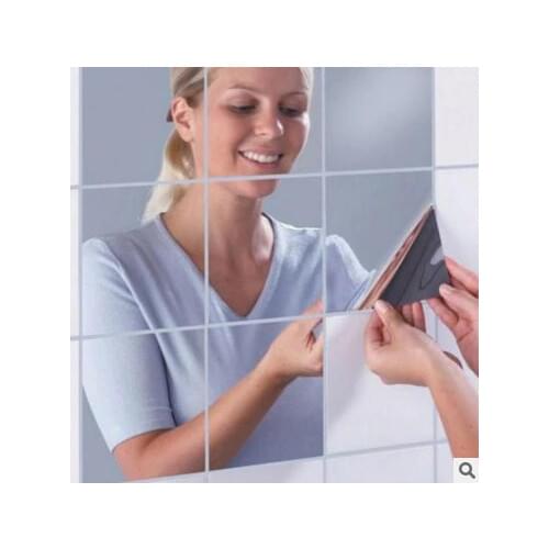 Mirror wallpaper Decorative Wall Sticker Self-adhesive paper back vinyl wallpaper desktop Wall Decals 45*100cm pvc selfadhesive