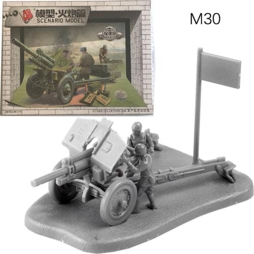 1:72 Soviet Union M30 Howitzer Artillery Gun Resin Military Model Kit Unpainted Plastic Assemble Buiding Toys for Children