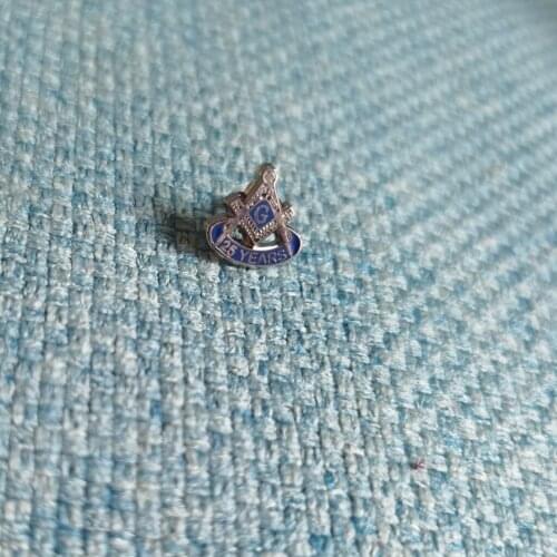 10mm epola 25 years Masonic lapel pin Mason Freemasonry emblem badge