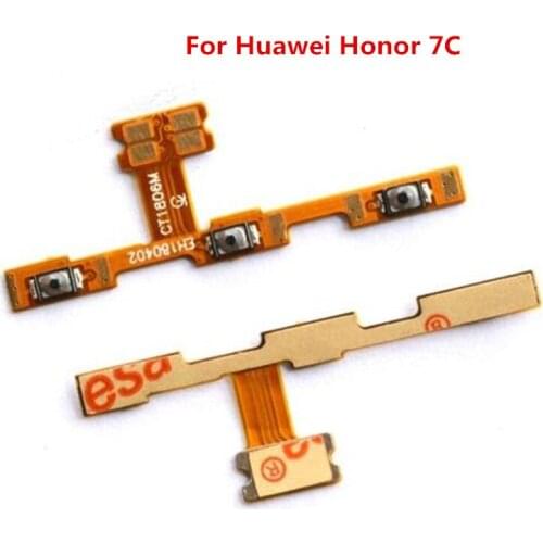10PCS/Lot Power On/Off Key Volume Up/Down Side Button Flex Cable for Huawei Honor 7C