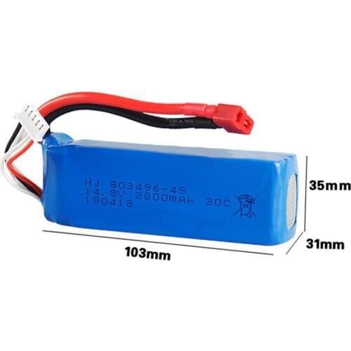 2017 Good Quality 1pcs RC Lipo Battery 14.8V 2800mah 30C for FT010 FT011 RC boat RC Helicopter Quadcopter