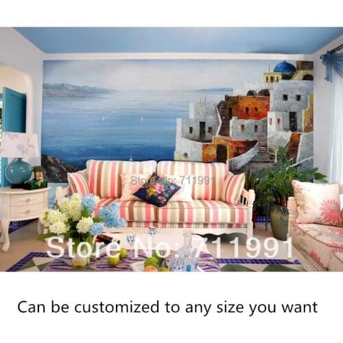 Free shipping custom wall Eastern Mediterranean room wallpaper bedroom TV background wall-papers of William Castle