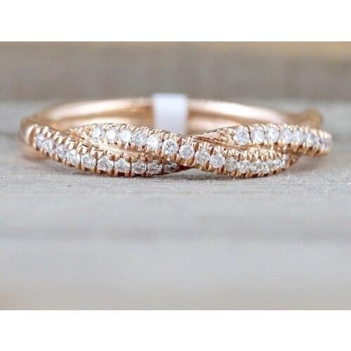 CC Charms Rings For Women Twisted Rope Twist Simple Classic Jewelry Tail Ring Bridal Wedding Engagement Accessories CC2117