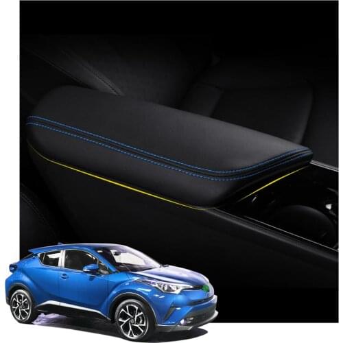 LFOTPP Car Armrest Box Cover For CHR 2019 2020 Left Rudder Central Control Armrest Storage Box Pad Auto Interior Accessories