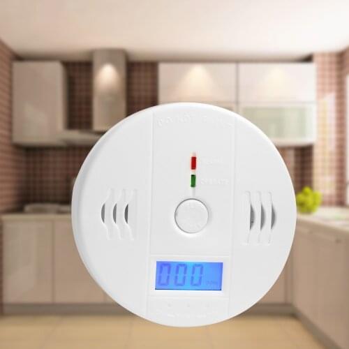 85dB Warning High Sensitive LCD Photoelectric Independent CO Detector Sensor Carbon Monoxide Poisoning Alarm Detector For home