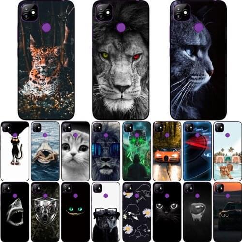 For ITEL VISION 1 Case Wolf Silicon TPU Fundas for Itel Vision 1 Cat Animal Shell Bag Housing Phone Cases