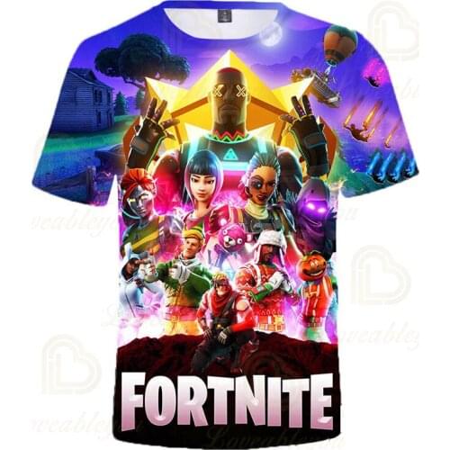 2021 Game Fortnite 3D Print T Shirt Men Women Children Fashion Hip Hop T-shirt Streetwear Harajuku Tee Shirts Homme Cool Tops