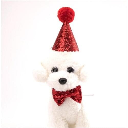 Hot Style Pet Supplies Teddy Dog Cat Tie Bow Tie Baby Children Party Birthday Hat