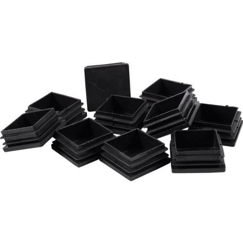 Hot Made of plastic, for square cover End caps HOSE TUBE - 40 mm x 40 mm, 10 pieces