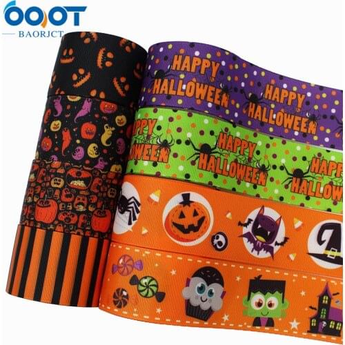 1-1/2'' 10Y Halloween Grosgrain Ribbon 10 yards DIY handmade clothing accessories Headwear Gift packaging decorationL-20904-925