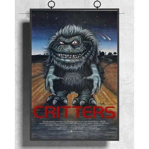 L255 CRITTERS Movie Classic Horror 02 Silk Fabric Poster Art Decor Indoor Painting Gift