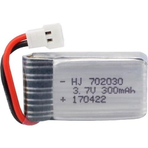3.7V 300mAH Lipo Battery For Hubsan H107 Syma X11C FY530 Udi U816 U830 F180 E55 FQ777 FQ17W Battery 25c 702030 For RC Drone Part