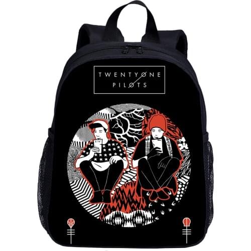 Twenty One Pilots Little Baby Backpack Kindergarden School Backpack Boy Small Backpack 3D Print Casual Daypacks Back to School
