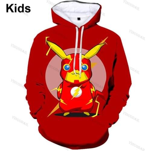 Cute Kids Hoodies Shooting Anime 3D Print Hoodie Sweatshirt Men and Women Harajuku Cartoon Anime Jacket Tops Teen Clothes