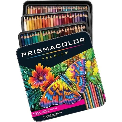 Original US Sanford PRISMACOLOR 132 oily colored pencil 3.8MM soft Coarse core powder pencil art school teacher students pencil