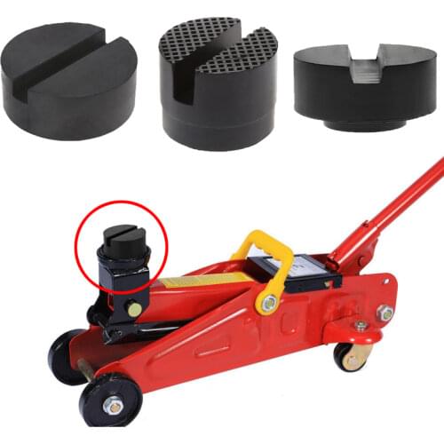 1Pc Car Lift Jack Stand Rubber Pads Black Rubber Slotted Floor Jack Pad Frame Rail Adapter for BMW Audi Benz Skoda Ford Toyota