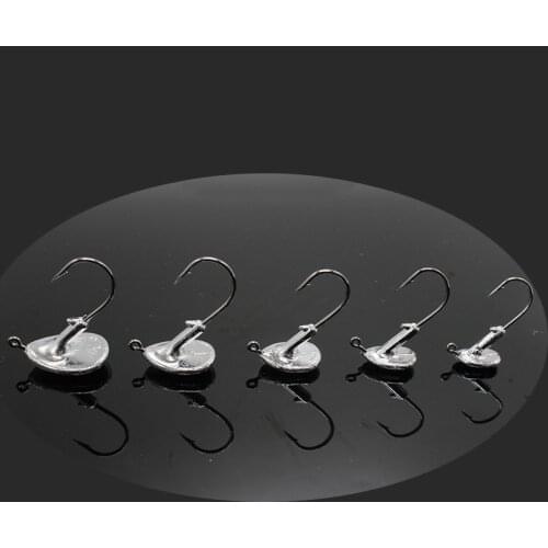 Fishing hooks 5Pcs 3.5g 5g 7g 10g crank jig head lead hook worm Anti-hanging bottom hook carp fiy fishing accessories pesca