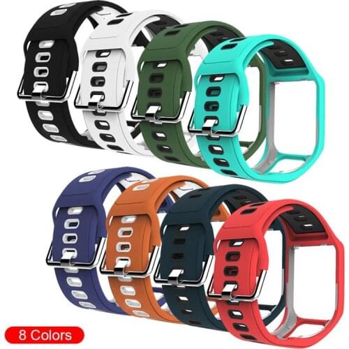 Replacement Bracelet For Tomtom Watch Strap Silicone Band For Tom tom Runner 3/Adventurer/Golfer 2/Runner 2 Cardio/Spark 3 Music