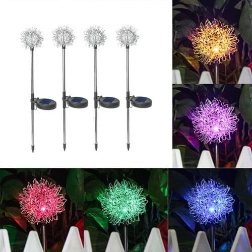 Solar Dandelion Lamp LED Solar Light Outdoors Garden Lawn Lamp Outdoor Waterproof Holiday Led Solar Garden Dandelion Light