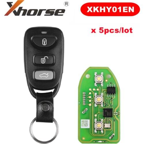 XHORSE XKHY01EN for Hyundai Universal Remote Key 3+1 Button English Version 5pcs/lot