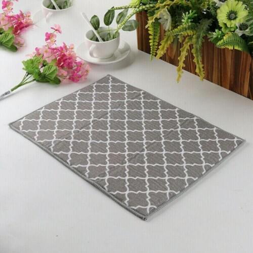 Thickened Daily Non-slip Placemat Heat Insulation Placemat Dish Drying Mat Tableware Kitchen Silicone Waterproof Anti-skidding