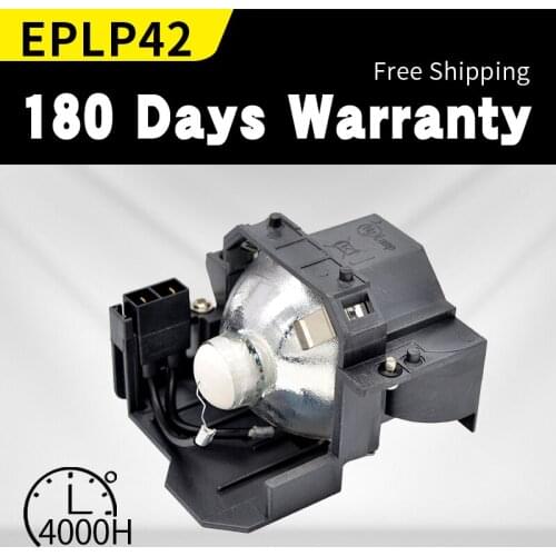 High Quality ELPL42 V13H010L42 Projector Replacement Lamp with housing For EPSON PowerLite 83+, 83c, 822+, 822p Projectors