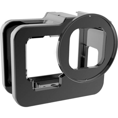 FEICHAO Aluminum Cage Camera Protective Frame Bracket Housing Case Mount w/ 52mm UV Lens Filter Adapter for GoPro Hero 9 Black