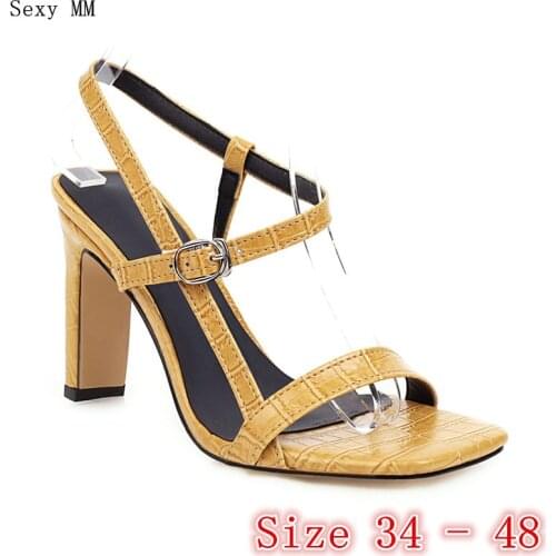 Women Sandals High Heel Shoes Woman High Heels Ladies Gladiator Sandals Pumps Plus Size 34 - 40 41 42 43 44 45 46 47 48
