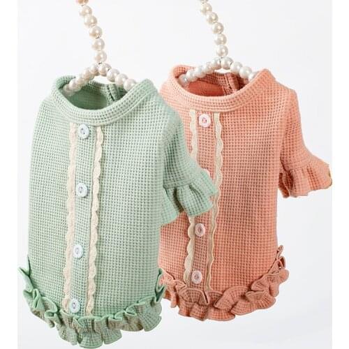 Winter Dog Dress Small Dog Cat Puppy Skirt Chihuahua Pomeranian Shih Tzu Maltese Bichon Poodle Schnauzer Clothing Dog Costume XS
