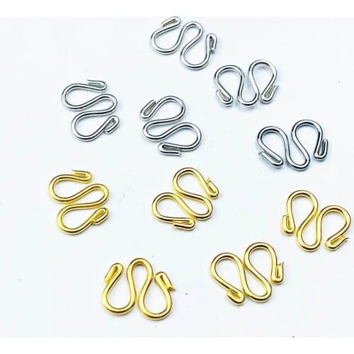 20Pcs 11*13mm W Clasp Hook Jewelry Findings DIY Making Necklace bracelet Buckle Jewelry Accessories