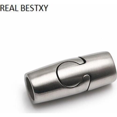 20pcs/lot hole size 6mm Custom logo Stainless Steel Magnetic Clasps Jewelry Findings Great Strong Magnets Connector Necklace