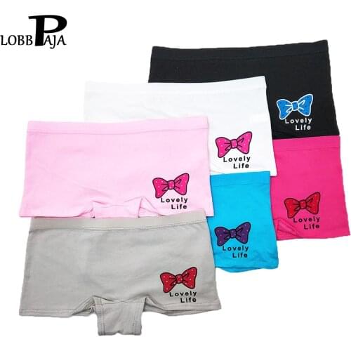 6 PCS/Lot Girls Boyshot Women Underwear Sexy Cotton Everyday Style Low Waisted Boxers Briefs Ladies Knickers Panties M L XL#9375