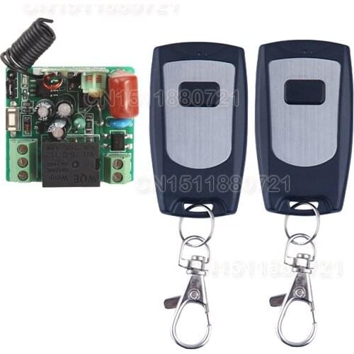 AC 220V Remote Control Switch 1 CH 10A Relay Receiver 2Transmitter LED Lamp Light Remote ON OFF Wireless Switch 315/433 RX TX