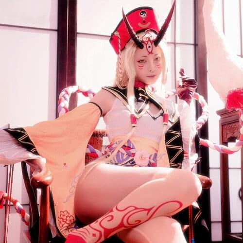 Anime Fate Grand Order Ibaraki-douji Cheongsam Cute Kimono Party Outfit Cosplay Costume Halloween Women Free Shipping 2021 New